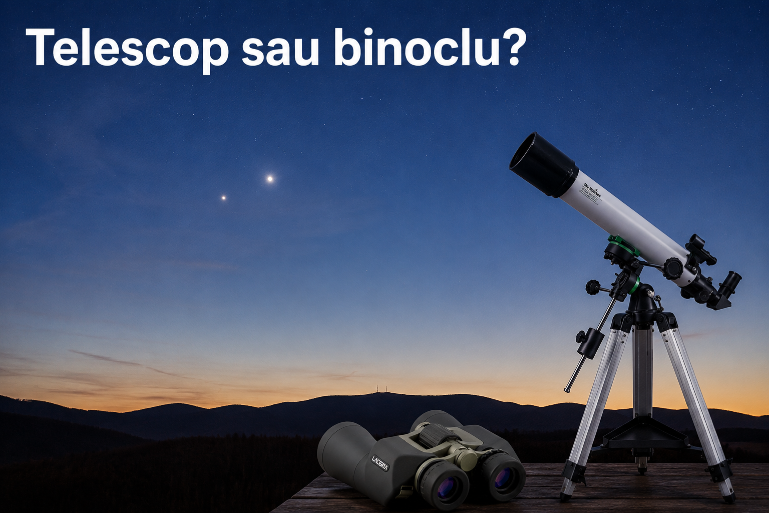 Telescop sau binoclu? Care este alegerea potrivită?