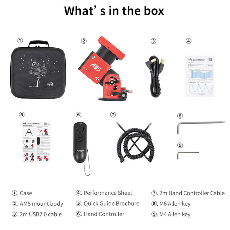 Montura ecuatoriala ZWO AM5 Harmonic - GoTo travel