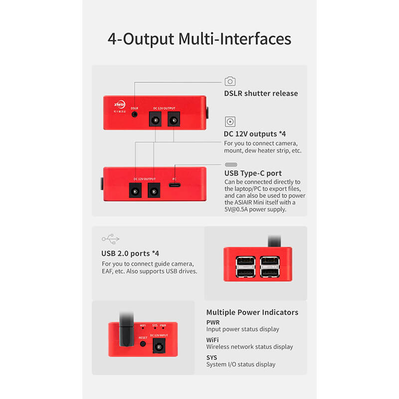 Computer astrofotografie ZWO ASIAIR Mini