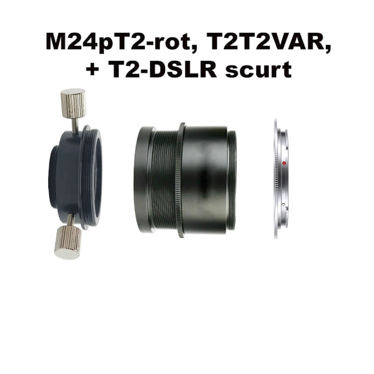 Adaptor foto DSLR pentru microscop biologic set 1
