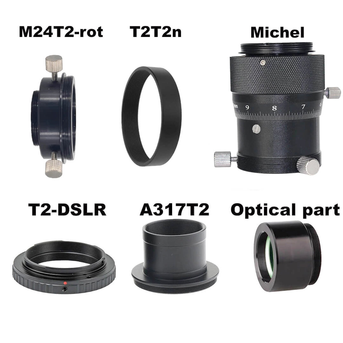 Adaptor foto DSLR pentru microscop biologic set 1 FF