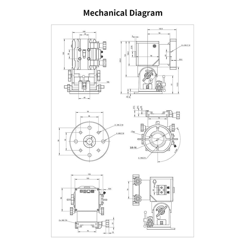 Montura ecuatoriala ZWO AM3 Harmonic - GoTo travel