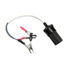 Cablu de tensiune cu clesti si adaptor bricheta auto image 1