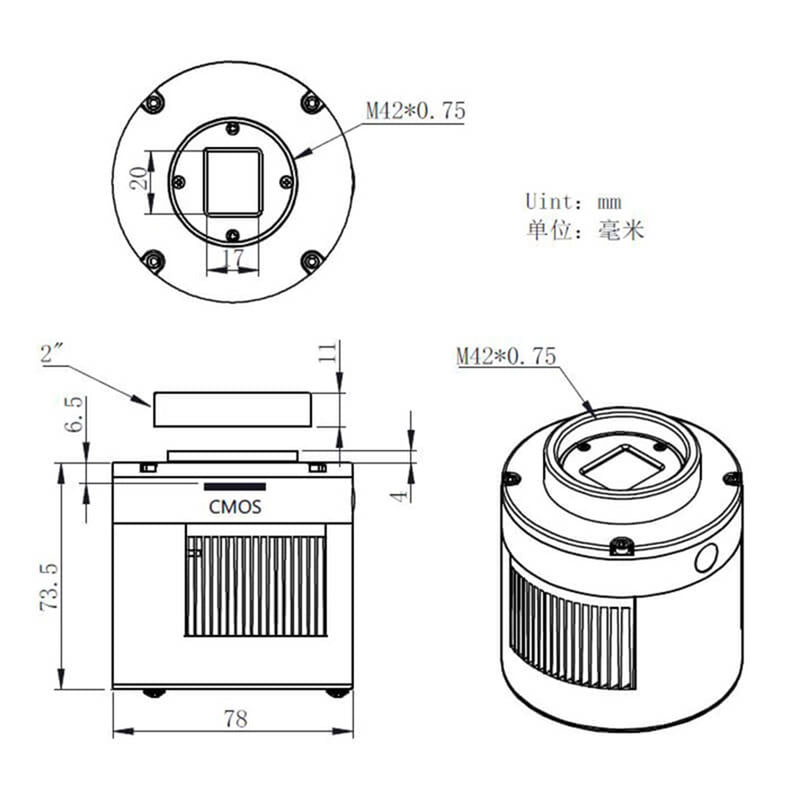 Camera CCD ZWO ASI 533MC PRO color