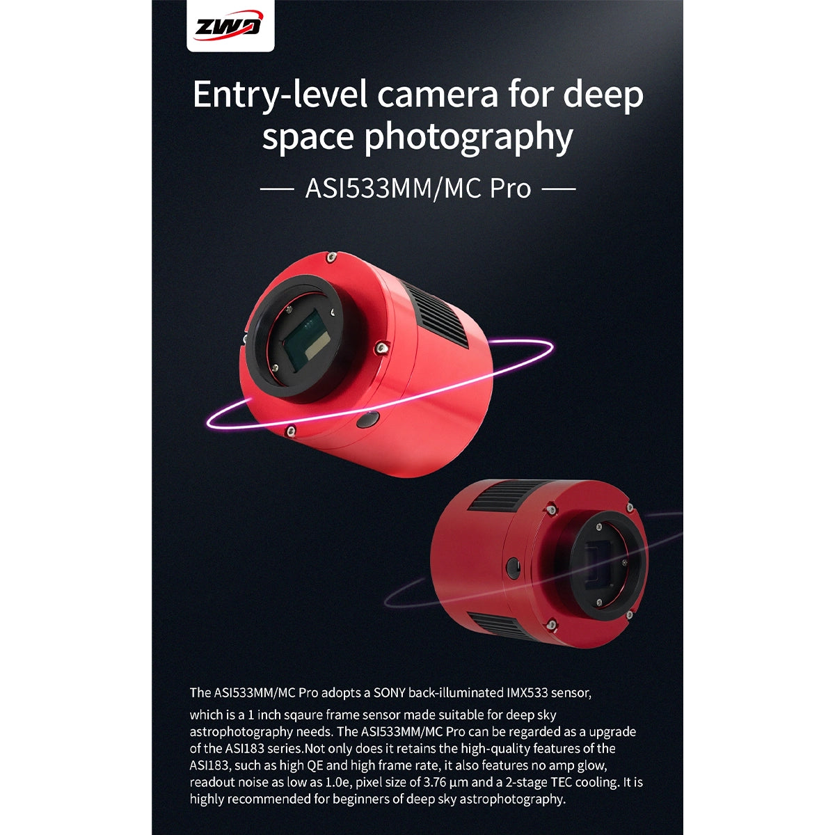 Camera CCD ZWO ASI 533MC PRO color