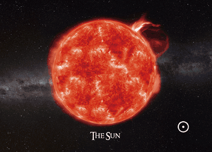 Cărți poștale 3D Earth, Moon și Sun