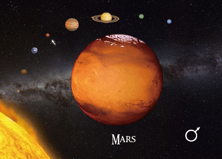 Cărți poștale cu planete 3D