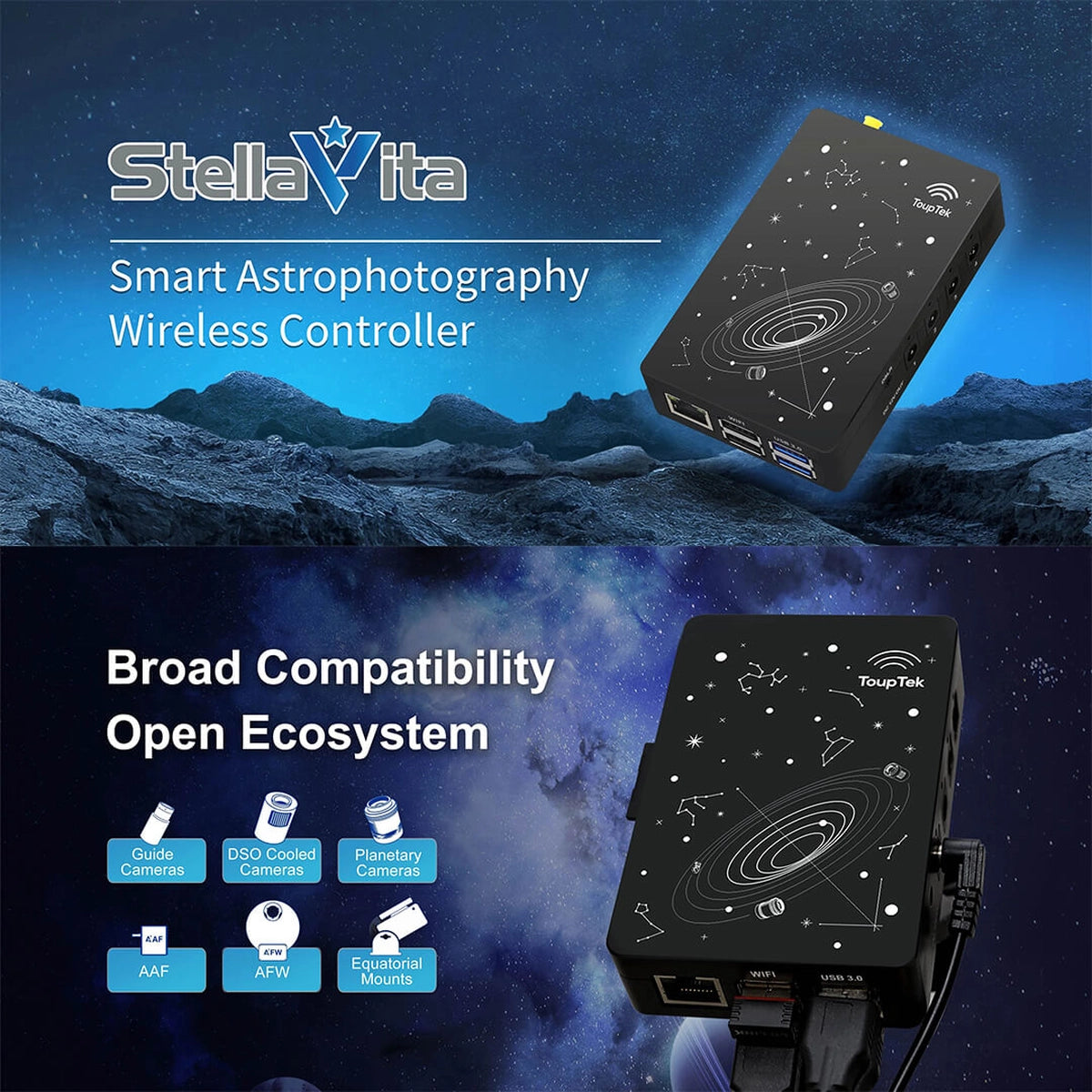 Computer astrofotografie ToupTek StellaVita