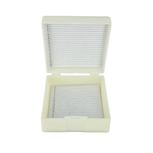 Set 25 lame de microscop cu cutie (plastic)
