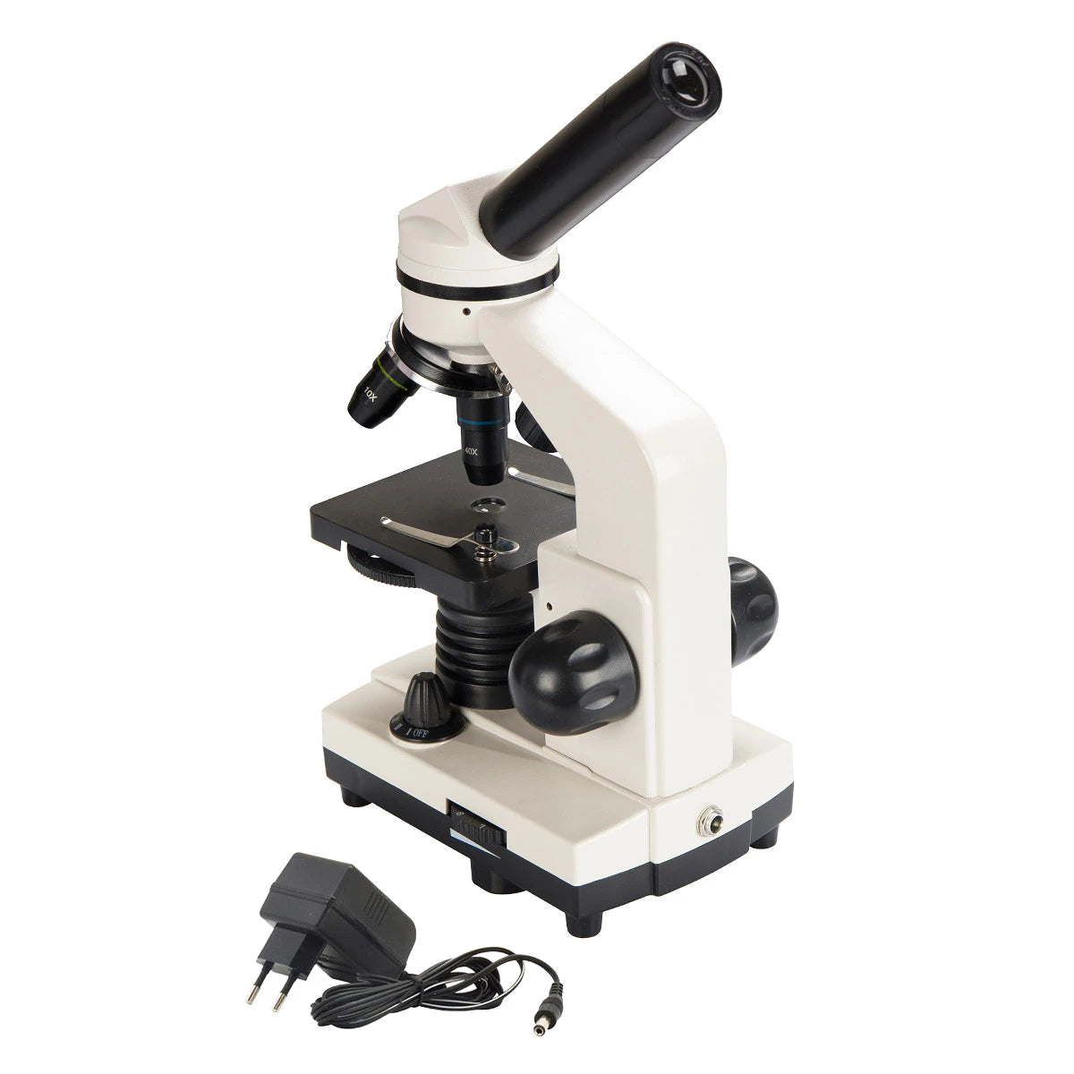 Set microscop biologic pentru copii si elevi BioLight 100 Alb (40-400x)