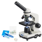 Set microscop biologic pentru copii si elevi BioLight 100 Alb (40-400x)