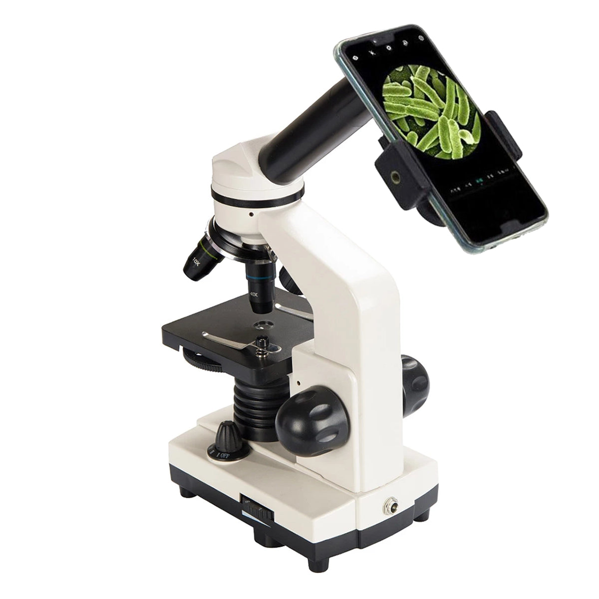 Set microscop biologic pentru copii si elevi BioLight 100 Alb (40-400x)