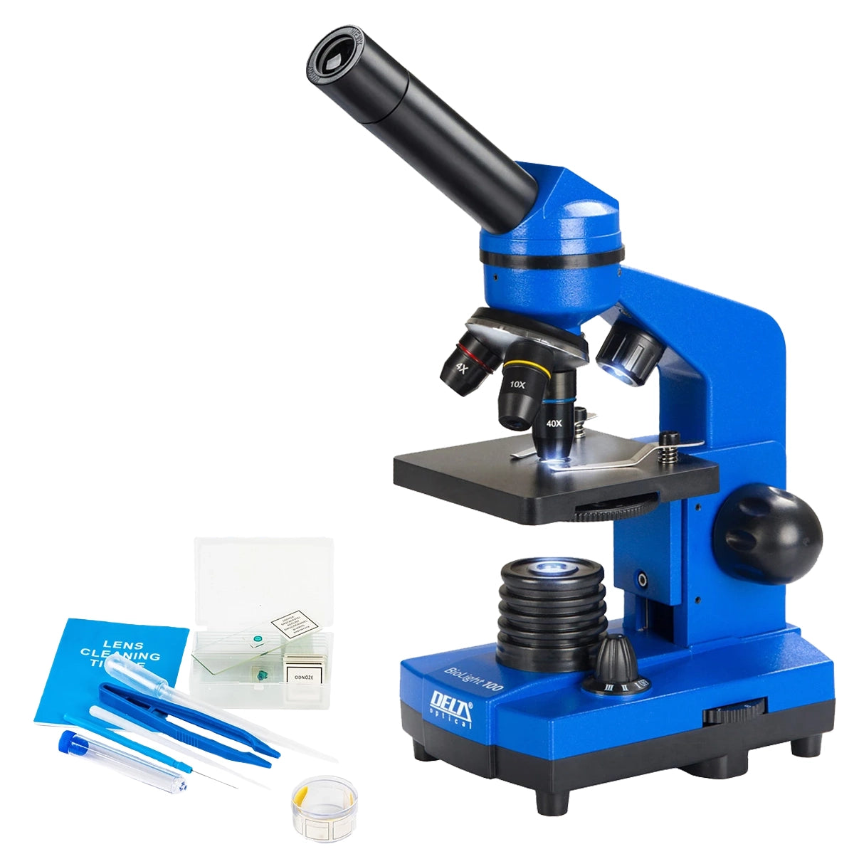 Microscop biologic pentru elevi BioLight 100 Azure (40-400x)