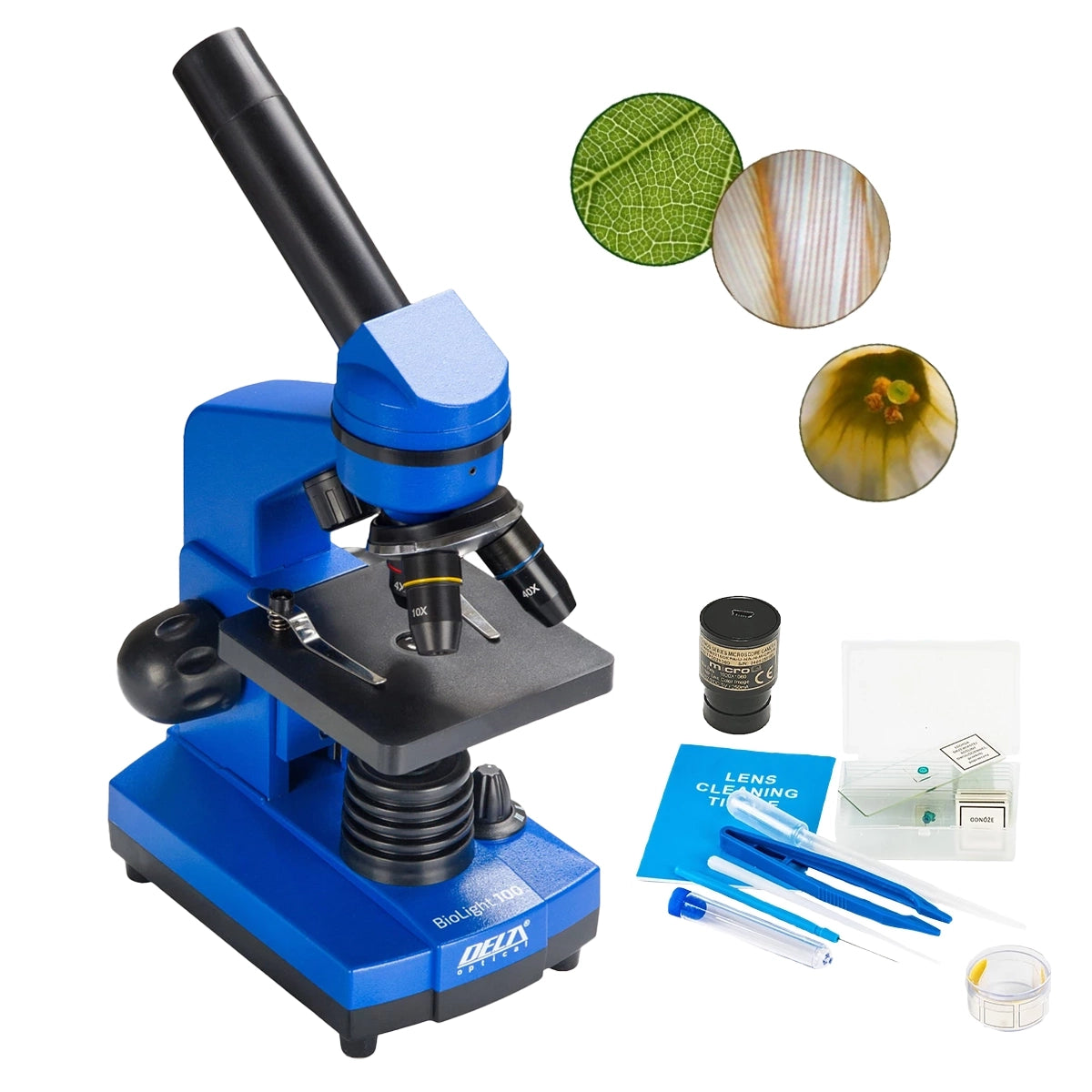 Microscop biologic pentru elevi BioLight 100 Azure (40-400x)