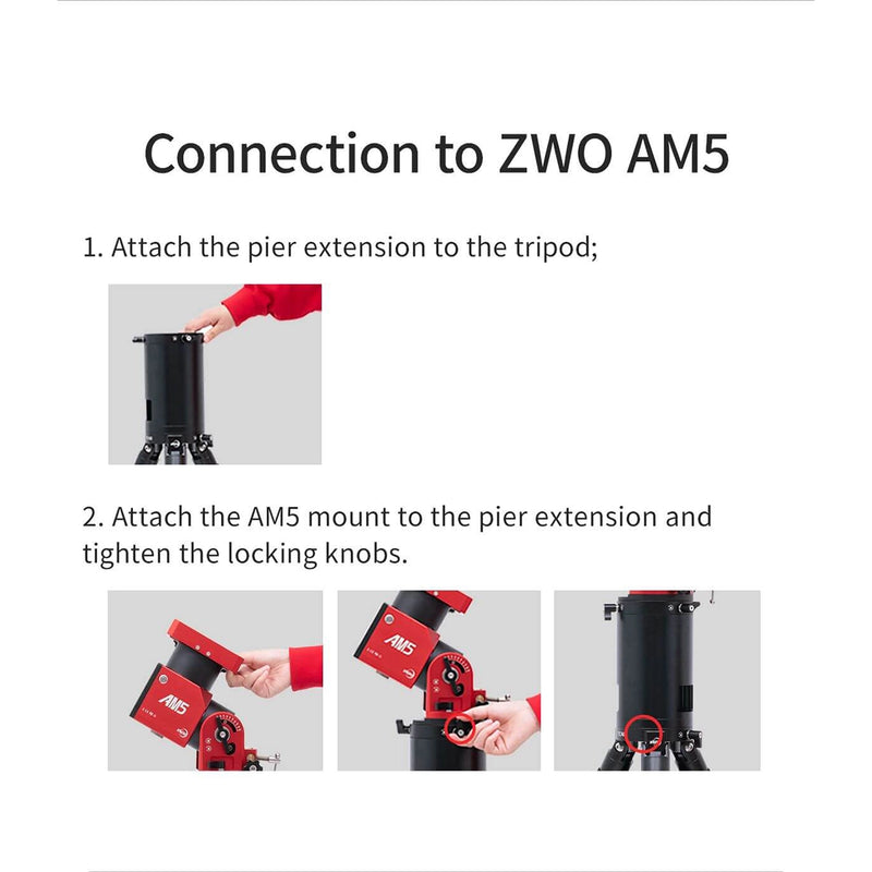 Extensie trepied ZWO pentru montura AM3 si AM5
