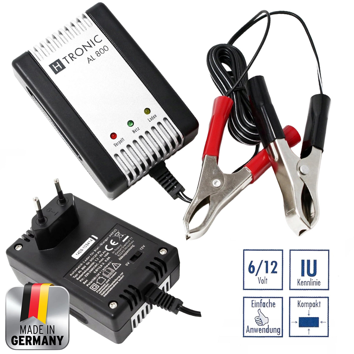 Incarcator pentru acumulator 800mAh 6V/12V