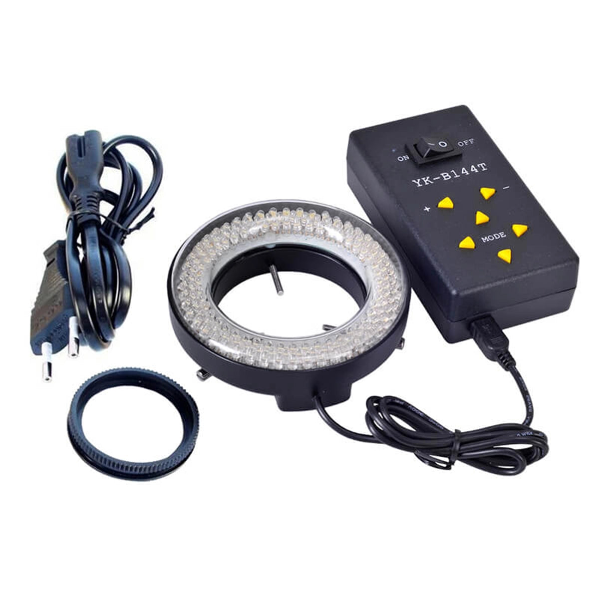 Inel iluminator LED 144 in 4 segmente  pentru microscoape stereo