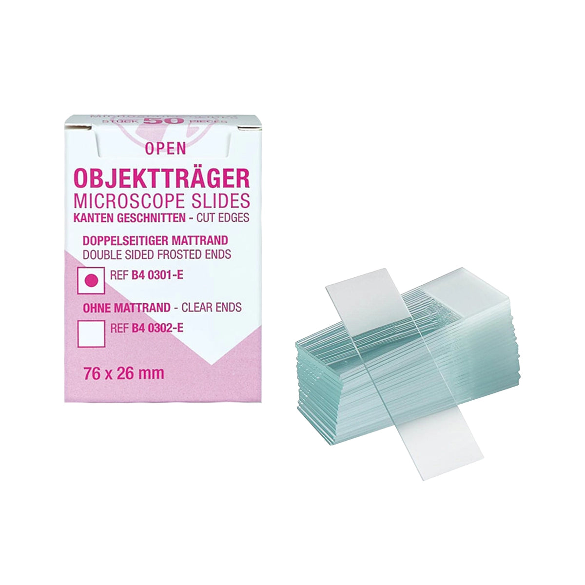 Lame de microscop sticla EU (26X76mm)