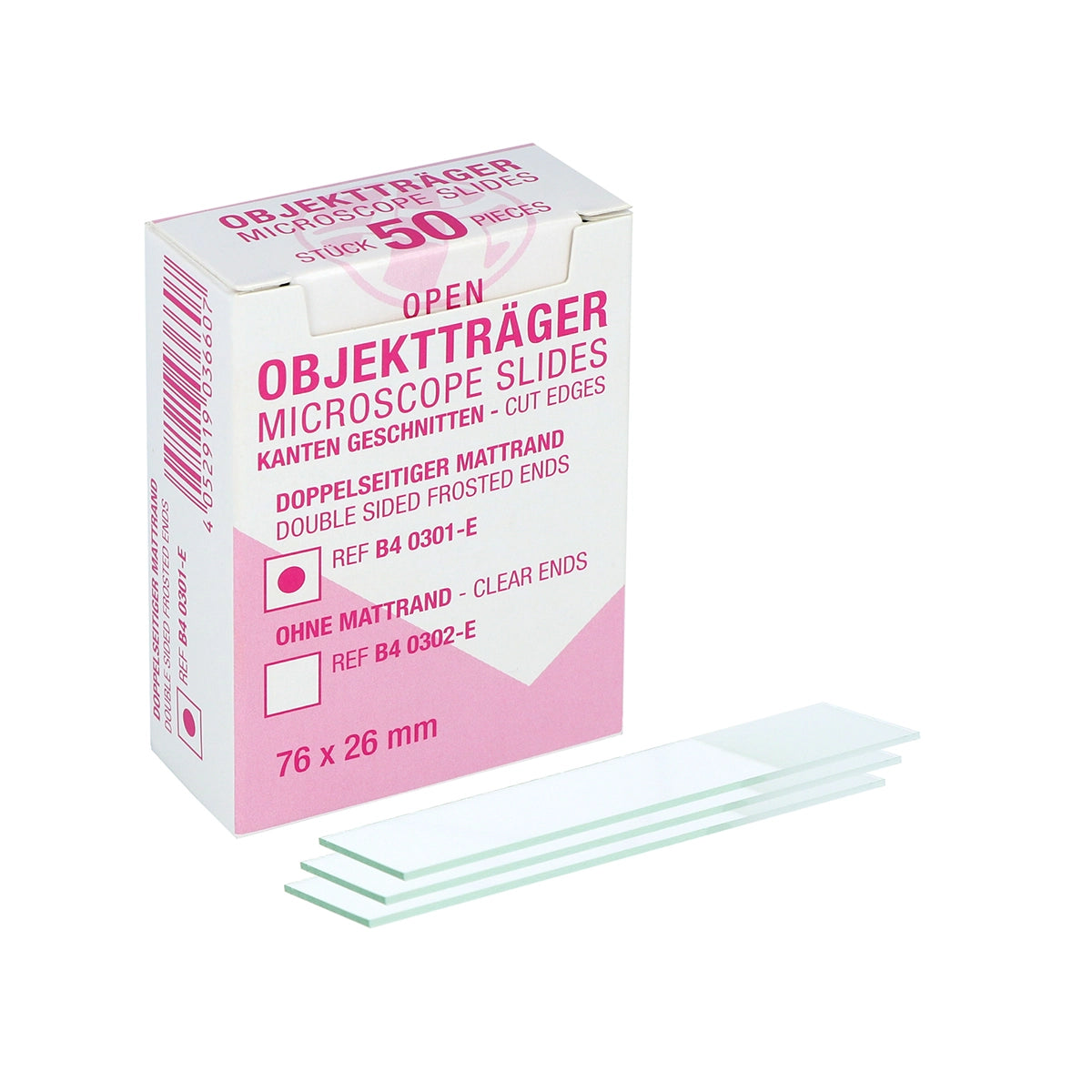 Lame de microscop sticla EU (26X76mm)