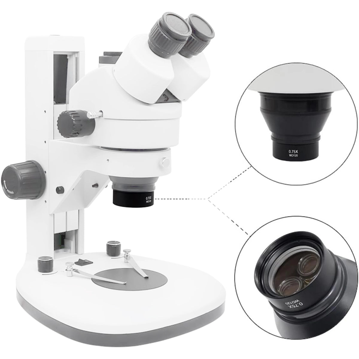 Lentila de conversie pentru microscoape stereo