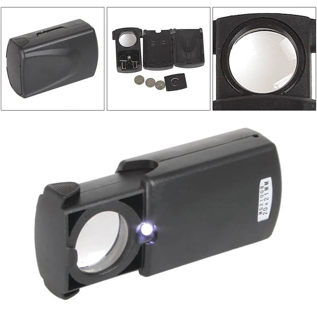 Lupa iluminata cu LED 20x