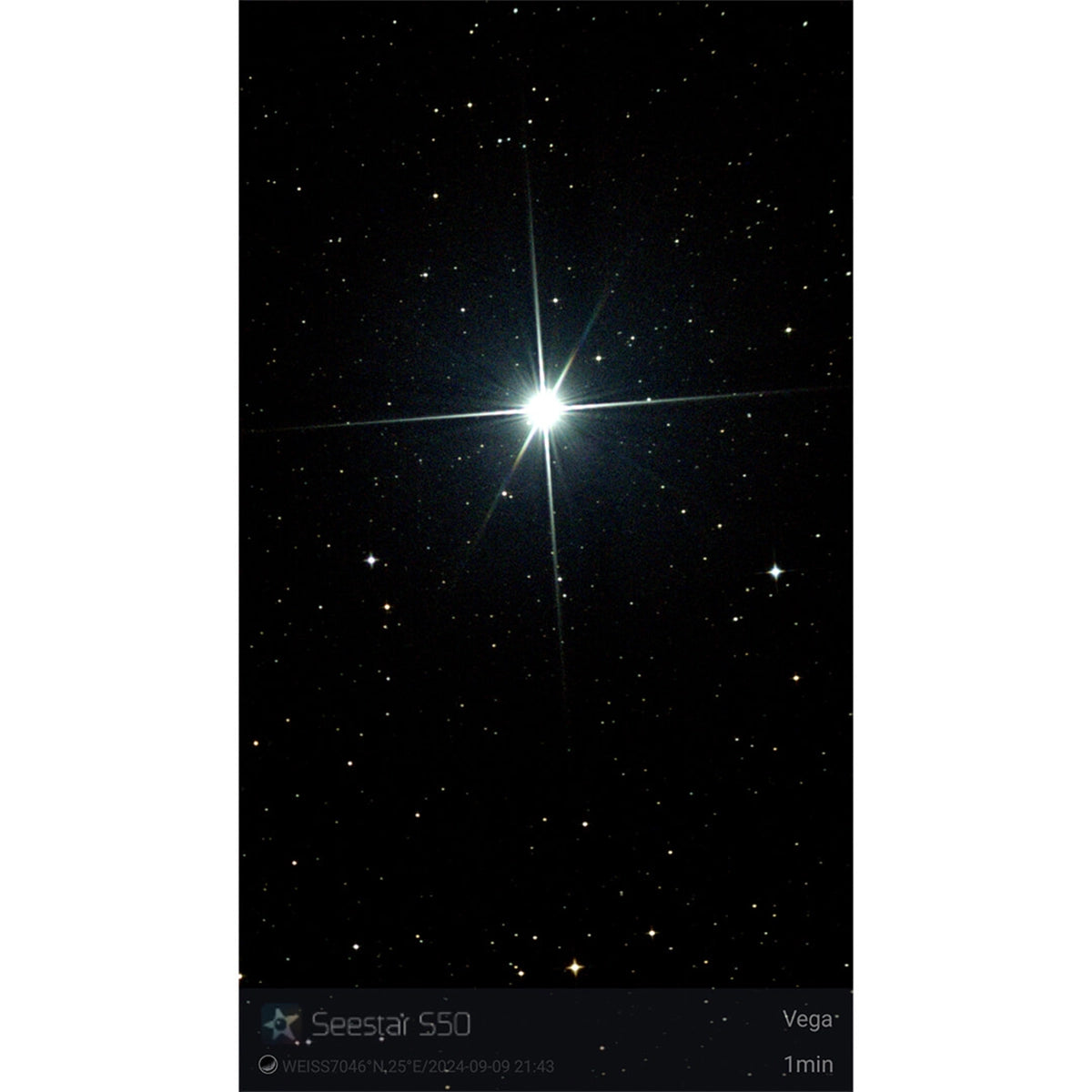 Masca stele pentru Seestar S50 (Diffraction Spike)