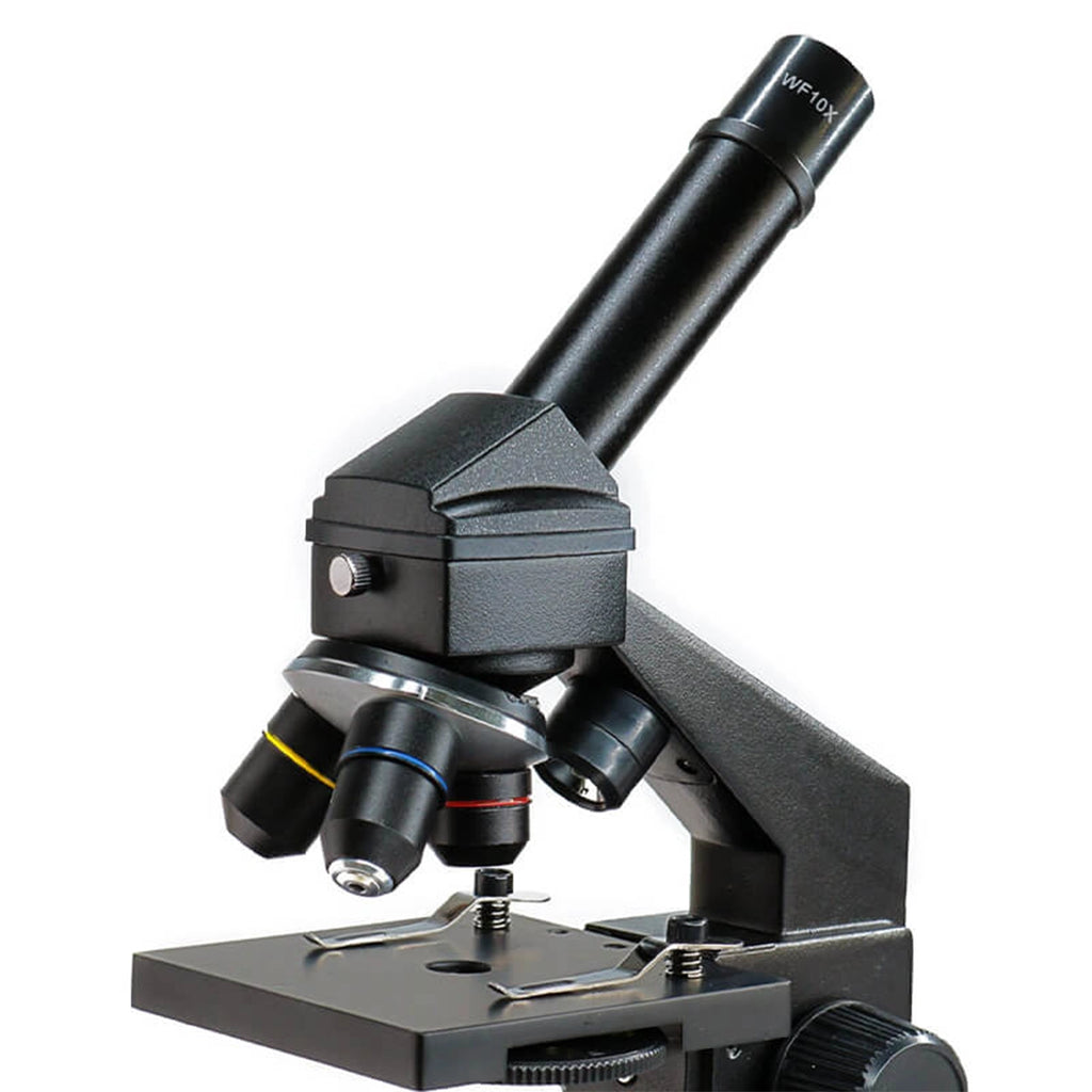 Set microscop biologic pentru elevi Student 12 (40-640x) cu LED cu trusa