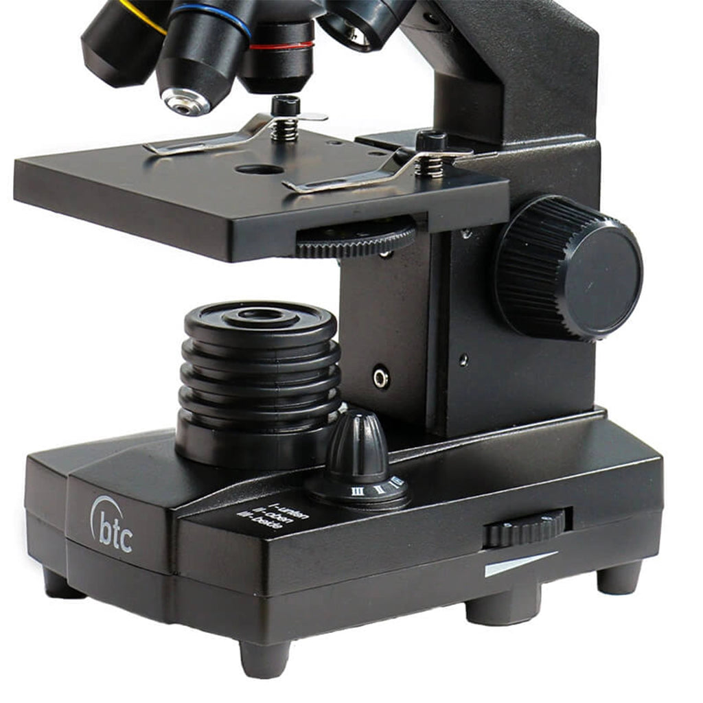 Set microscop biologic pentru elevi Student 12 (40-640x) cu LED cu trusa