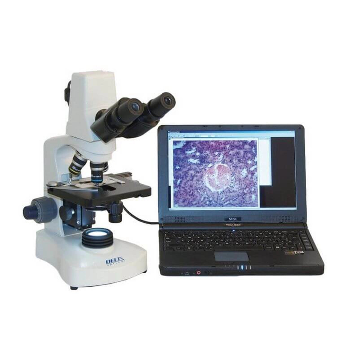 Microscop biologic binocular DELTA Genetic Pro cu camera 3MP