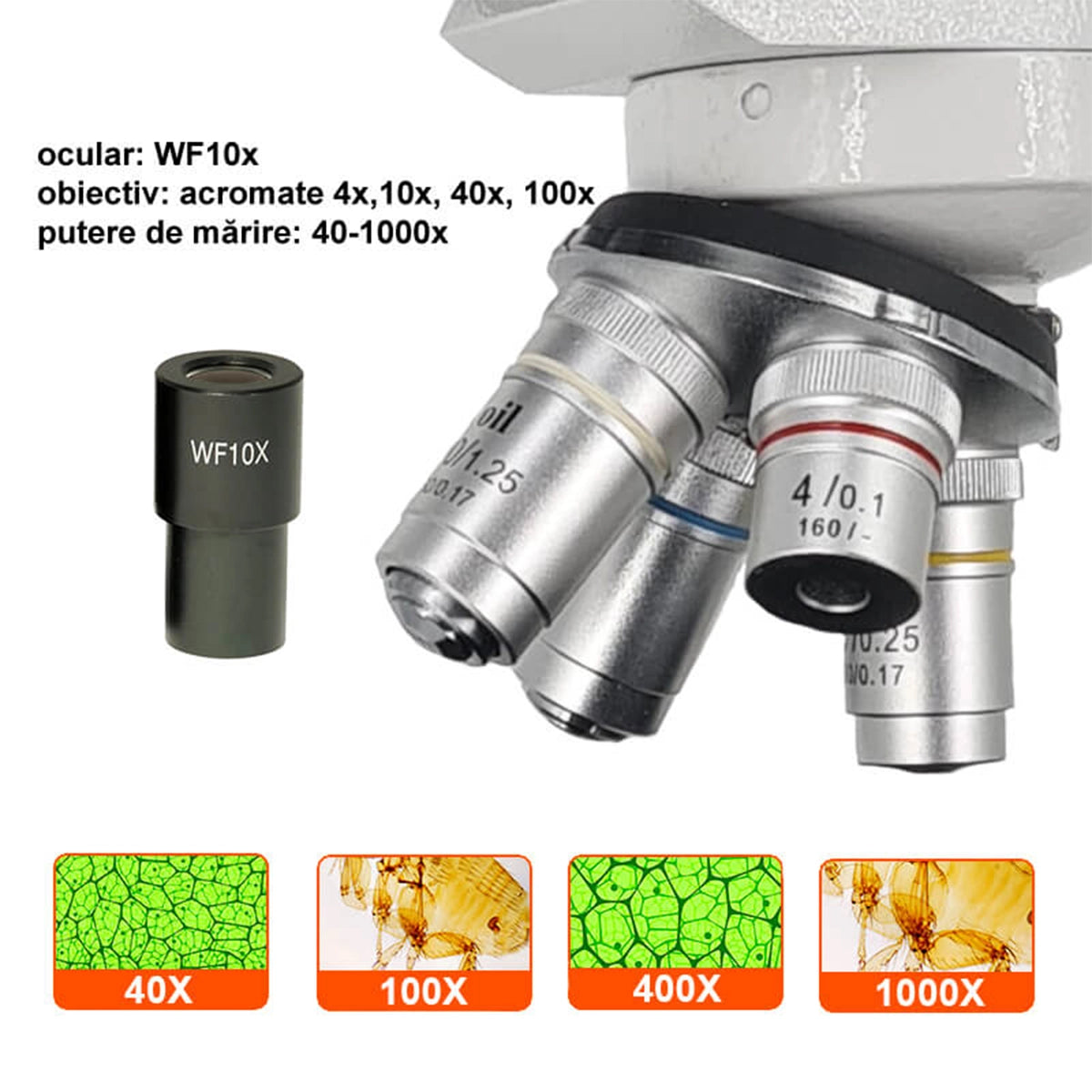 Microscop biologic monocular BIM-105M (40-1000x)