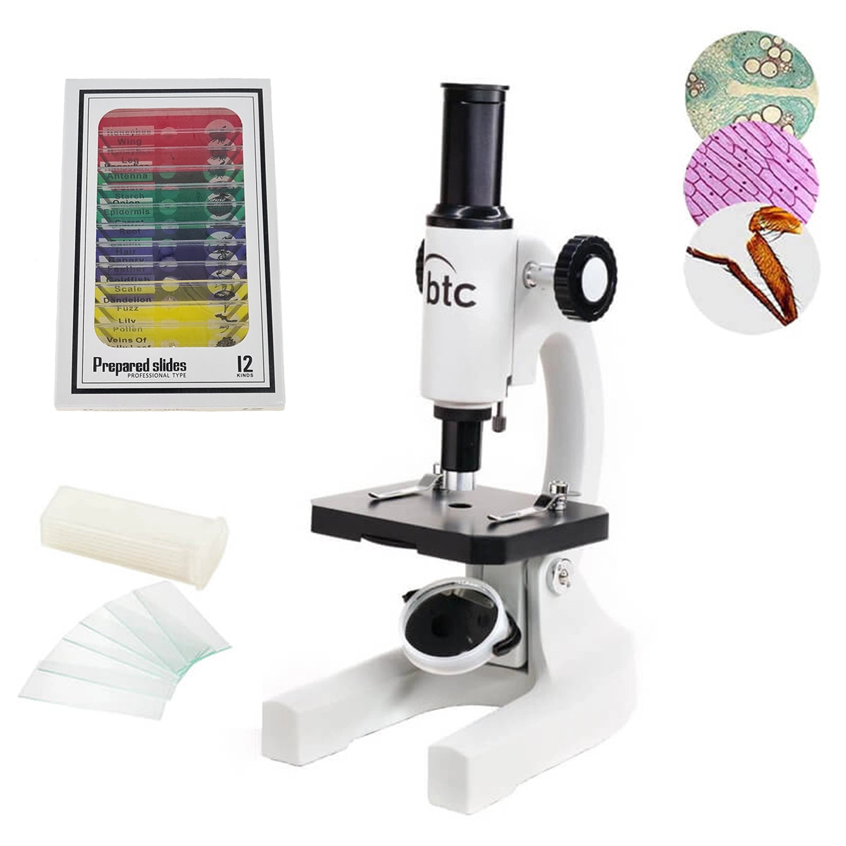 Microscop biologic portabil pentru copii Student 2 NG (80 si 200x)