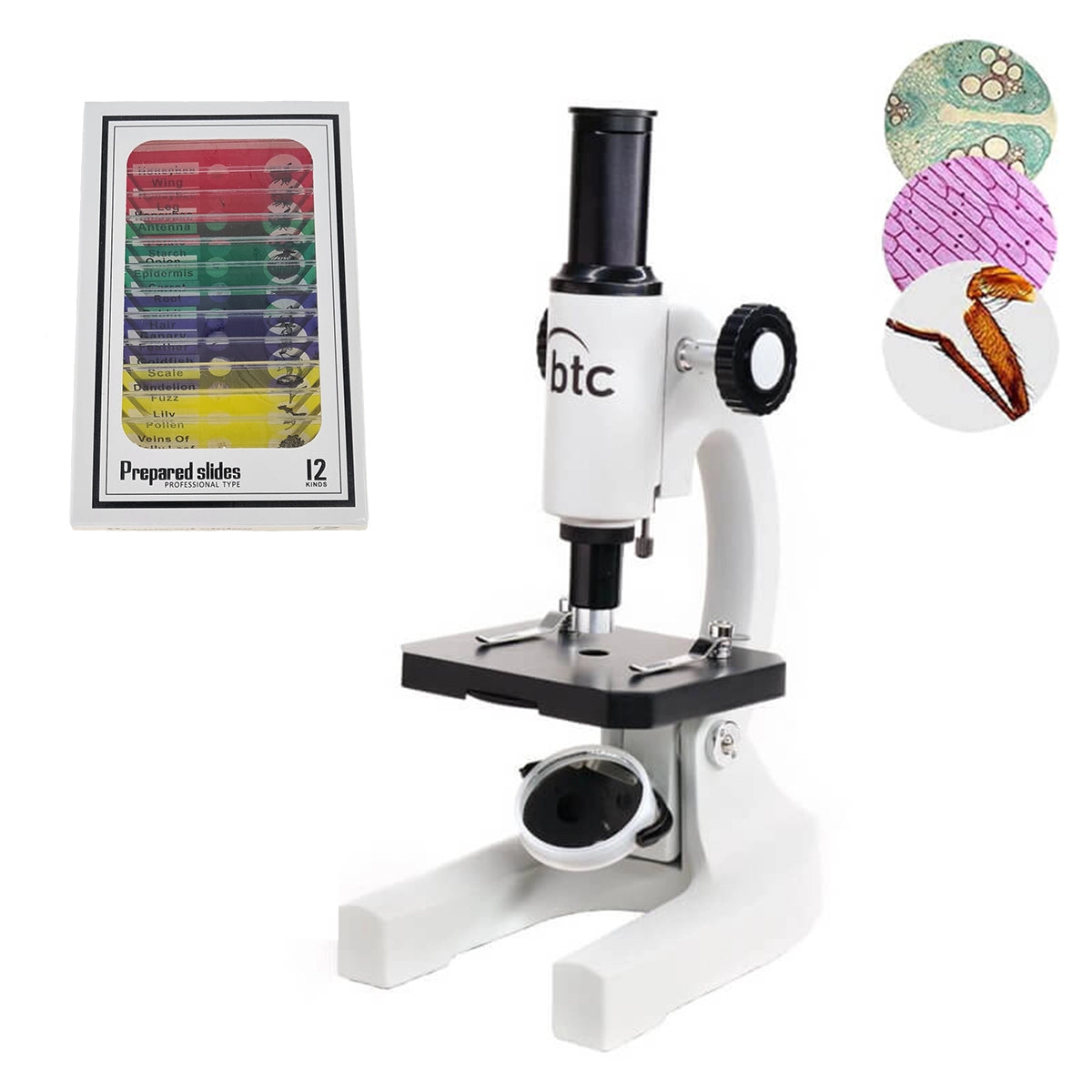 Microscop biologic portabil pentru copii Student 2 NG (80 si 200x)