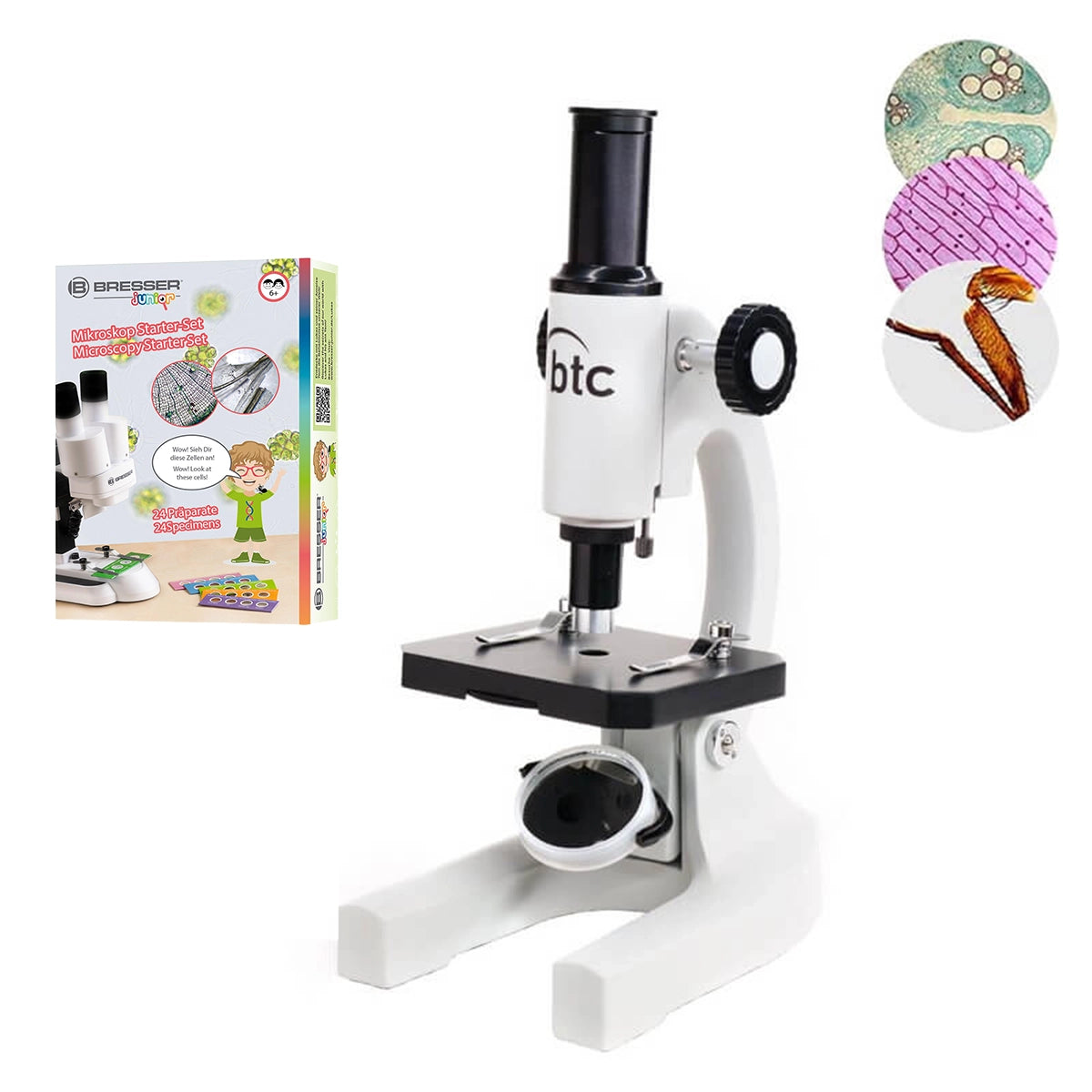 Microscop biologic portabil pentru copii Student 2 NG (80 si 200x)