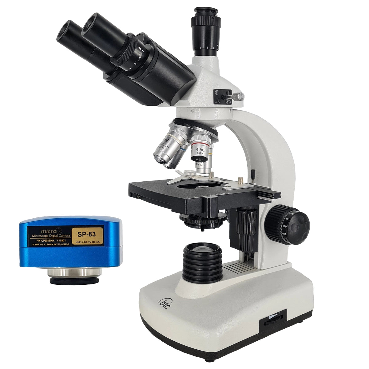 Microscop biologic trinocular BIM-105T (40x - 1000x) cu LED