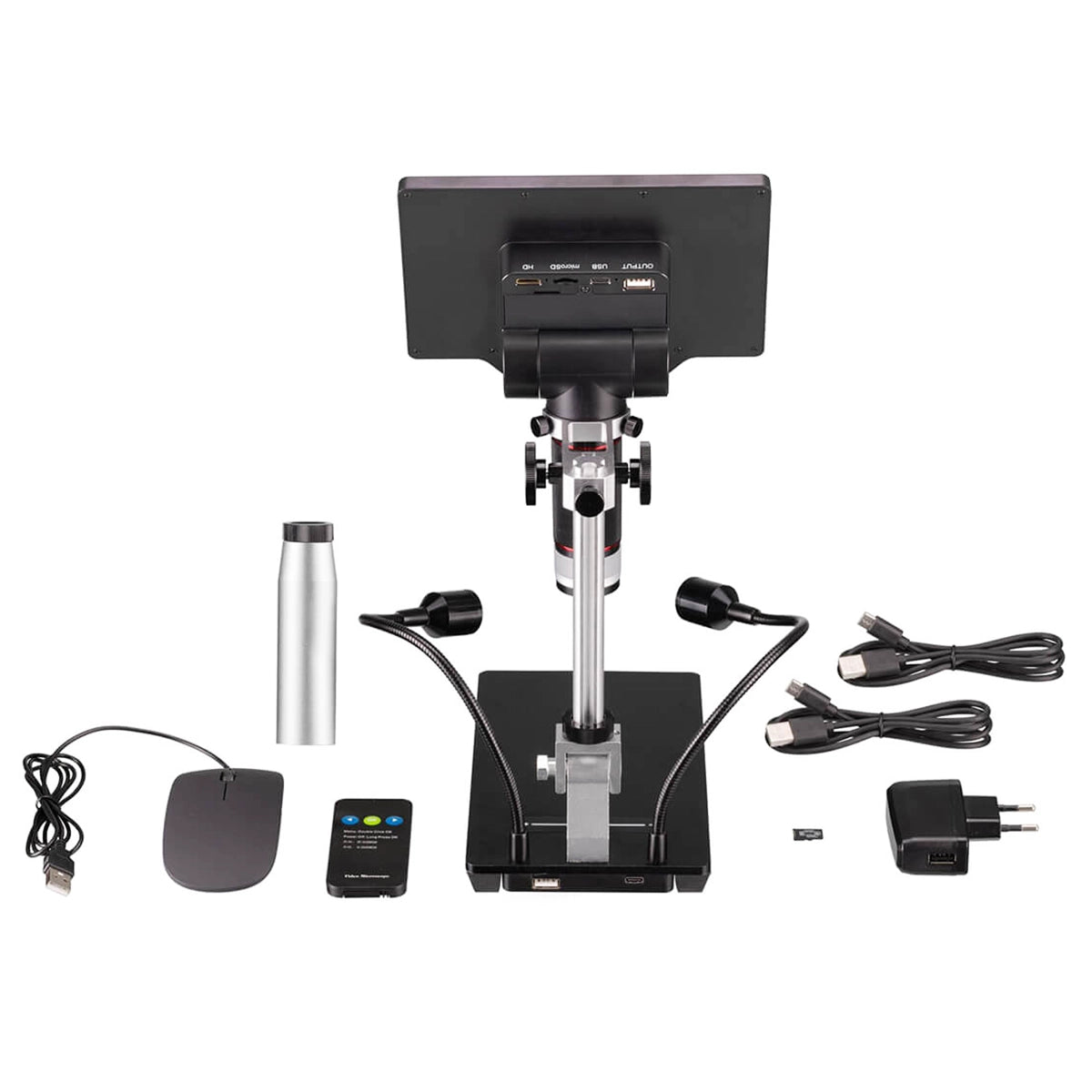 Microscop digital Bresser WiFi 1080P 2L cu ecran LCD