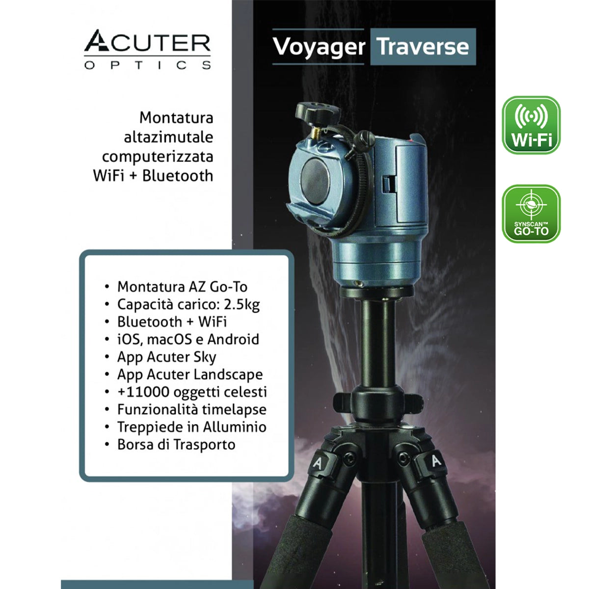 Montura Acuter azimutala Traverse GoTo WIFI