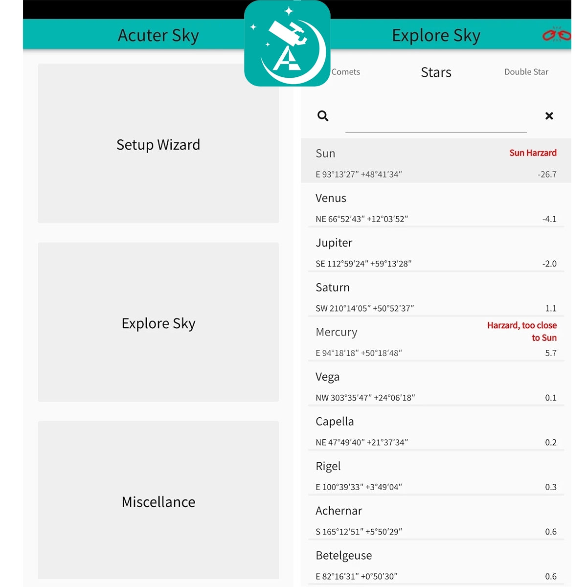 Montura Acuter azimutala Traverse GoTo WIFI
