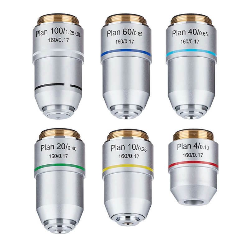 Obiectiv plan pentru microscop image 1