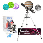Set pentru copii Telescop 70/700 AZ2 si microscop BioLight 100 Alb