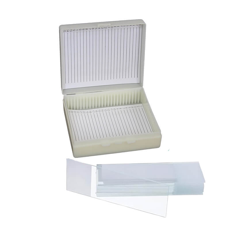 Set 25 lame de microscop cu cutie (plastic) image 1