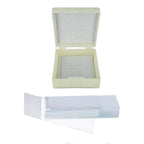 Set 25 lame de microscop cu cutie (plastic)