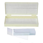 Set 50 lame de microscop cu cutie (plastic)