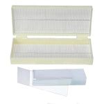 Set 50 lame de microscop cu cutie (plastic)