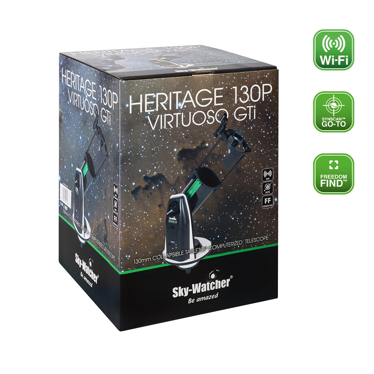 Telescop Dobson SkyWatcher Heritage 130/650 Flex Virtuoso GTi