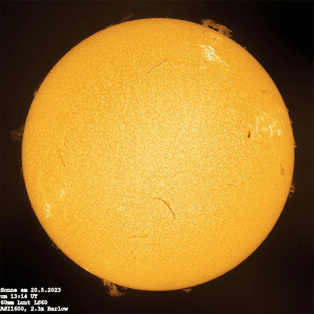 Telescop LUNT solar LS60MT/R&P pentru observatii Solare si la cerul noptii
