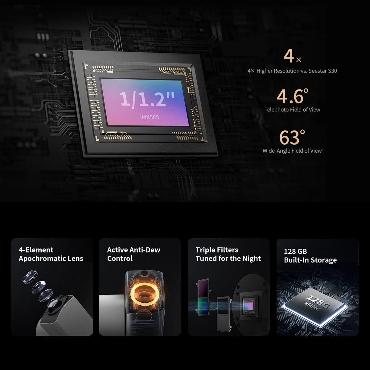 Telescop inteligent ZWO SeeStar S30 PRO Smart