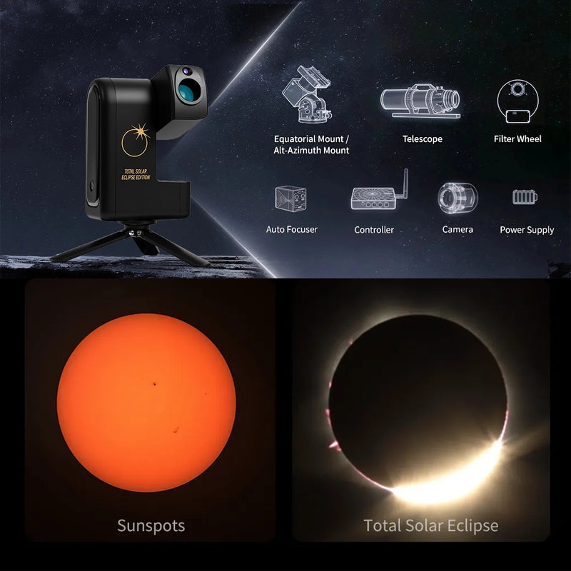 Telescop inteligent ZWO SeeStar S30 PRO Total Solar Eclipse Edition