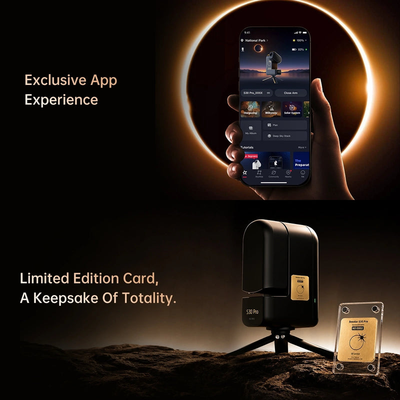 Telescop inteligent ZWO SeeStar S30 PRO Total Solar Eclipse Edition