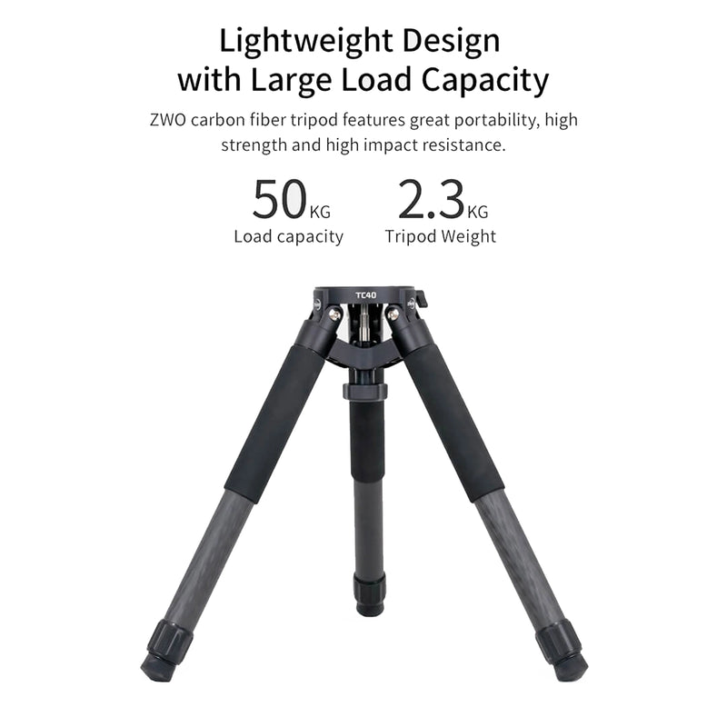 Trepied din fibră de carbon ZWO TC40