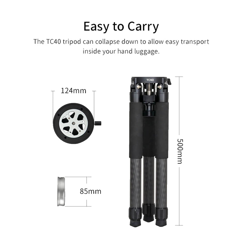Trepied din fibră de carbon ZWO TC40